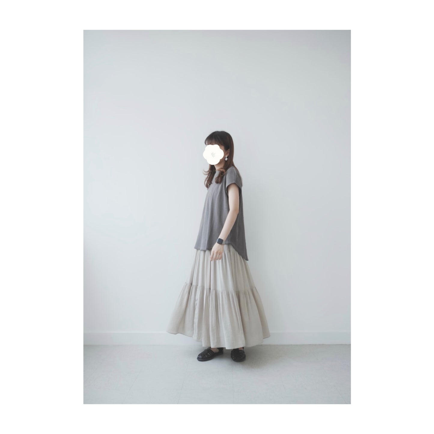 must buyの french sleeve top
