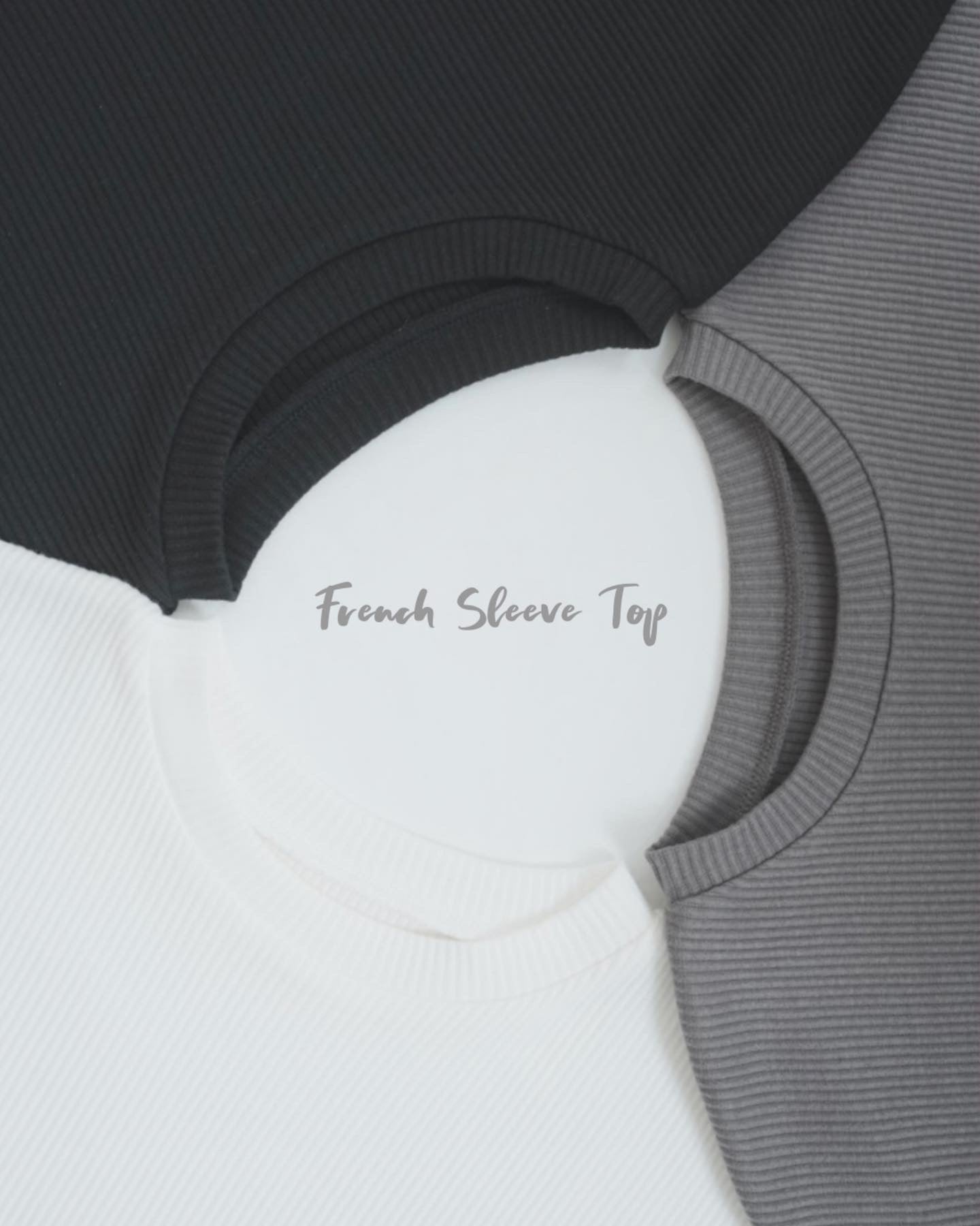 must buyの french sleeve top