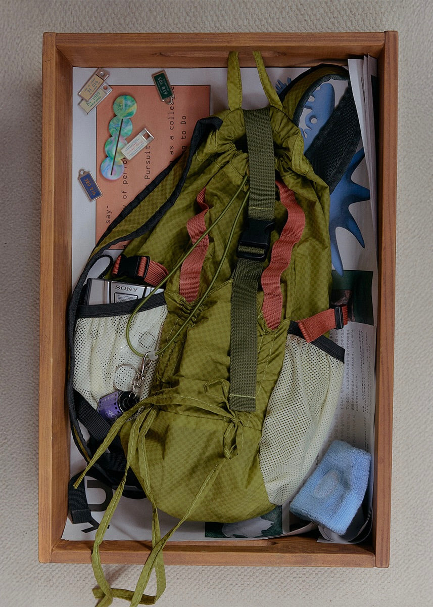 Rockfish 代購 🥣 LIGHT WEIGHT BACKPACK - OLIVE CHECK