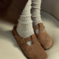 Mardi Mercredi 代購🕊️ CLASSIQUE T-STRAP SUEDE MULE (BROWN)