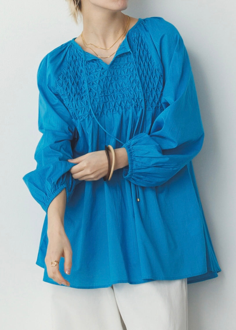 aqua blouse
