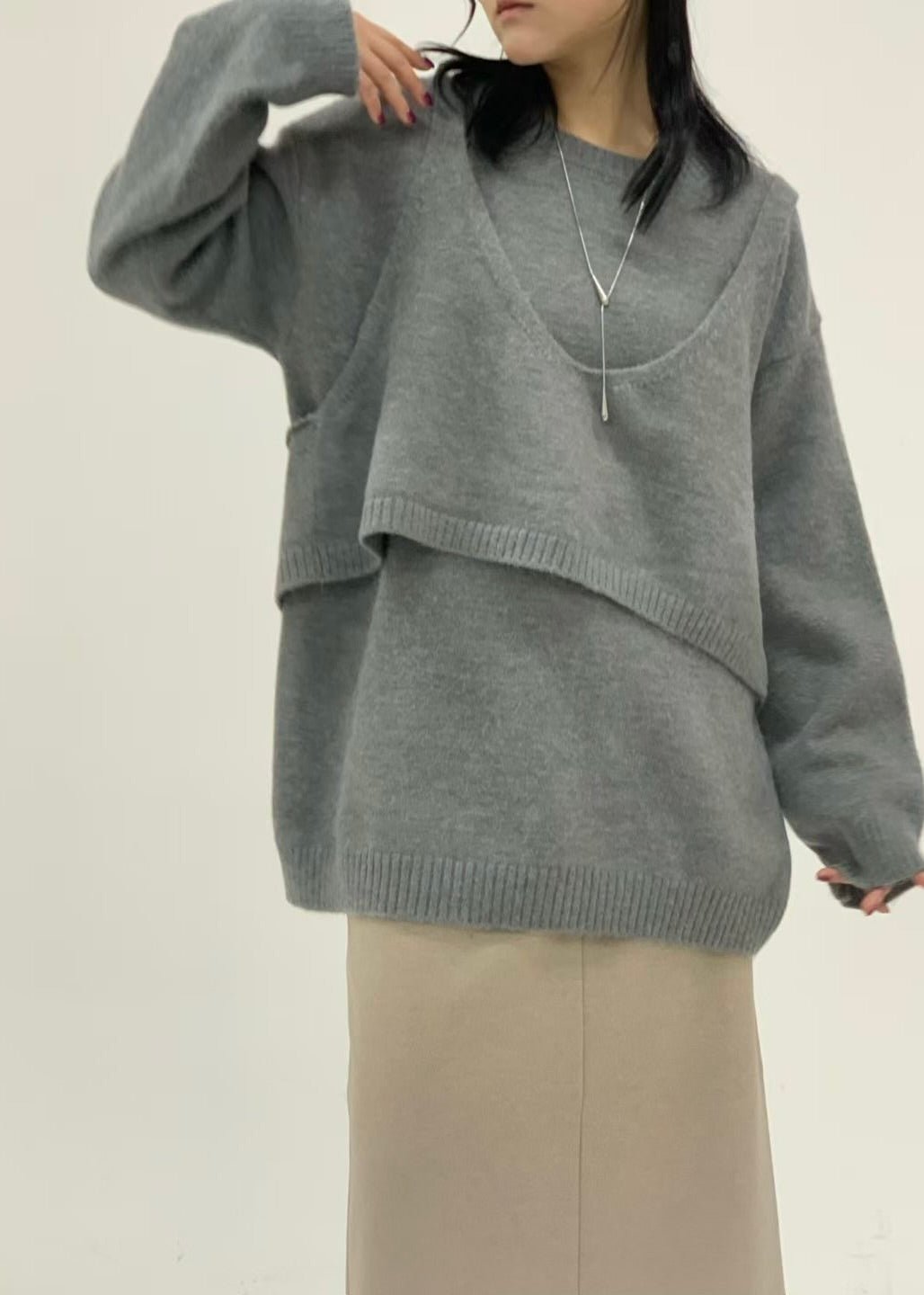 mazi set (vest+sweater)