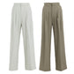 peanut pleated pants