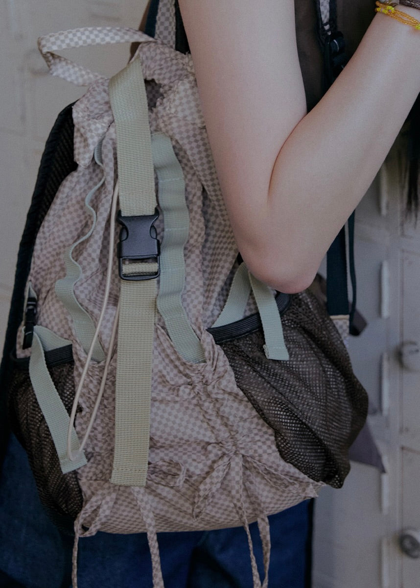 Rockfish 代購 🥣 LIGHT WEIGHT BACKPACK - PINK CHECK 🏄🏻‍♀️自留推薦!