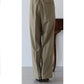 peanut pleated pants