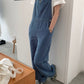 indigo overalls