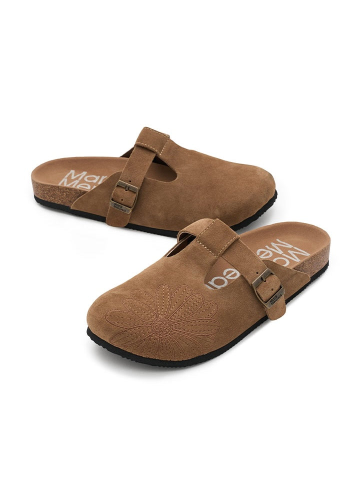Mardi Mercredi 代購🕊️ CLASSIQUE T-STRAP SUEDE MULE (BROWN)
