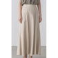 linen flared skirt