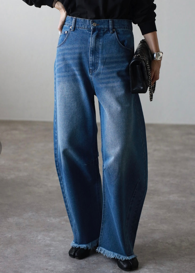 denim tassel jeans