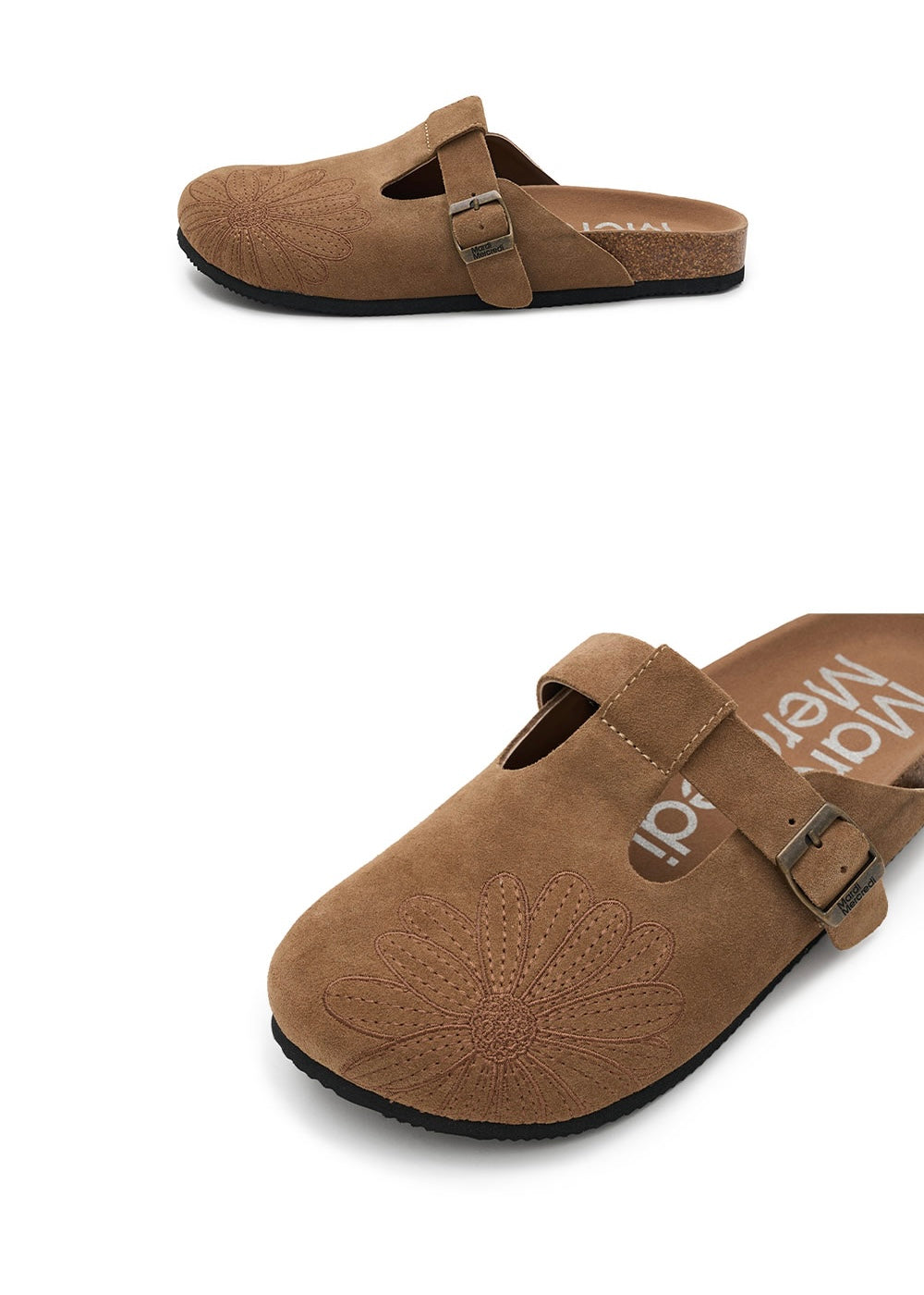 Mardi Mercredi 代購🕊️ CLASSIQUE T-STRAP SUEDE MULE (BROWN)