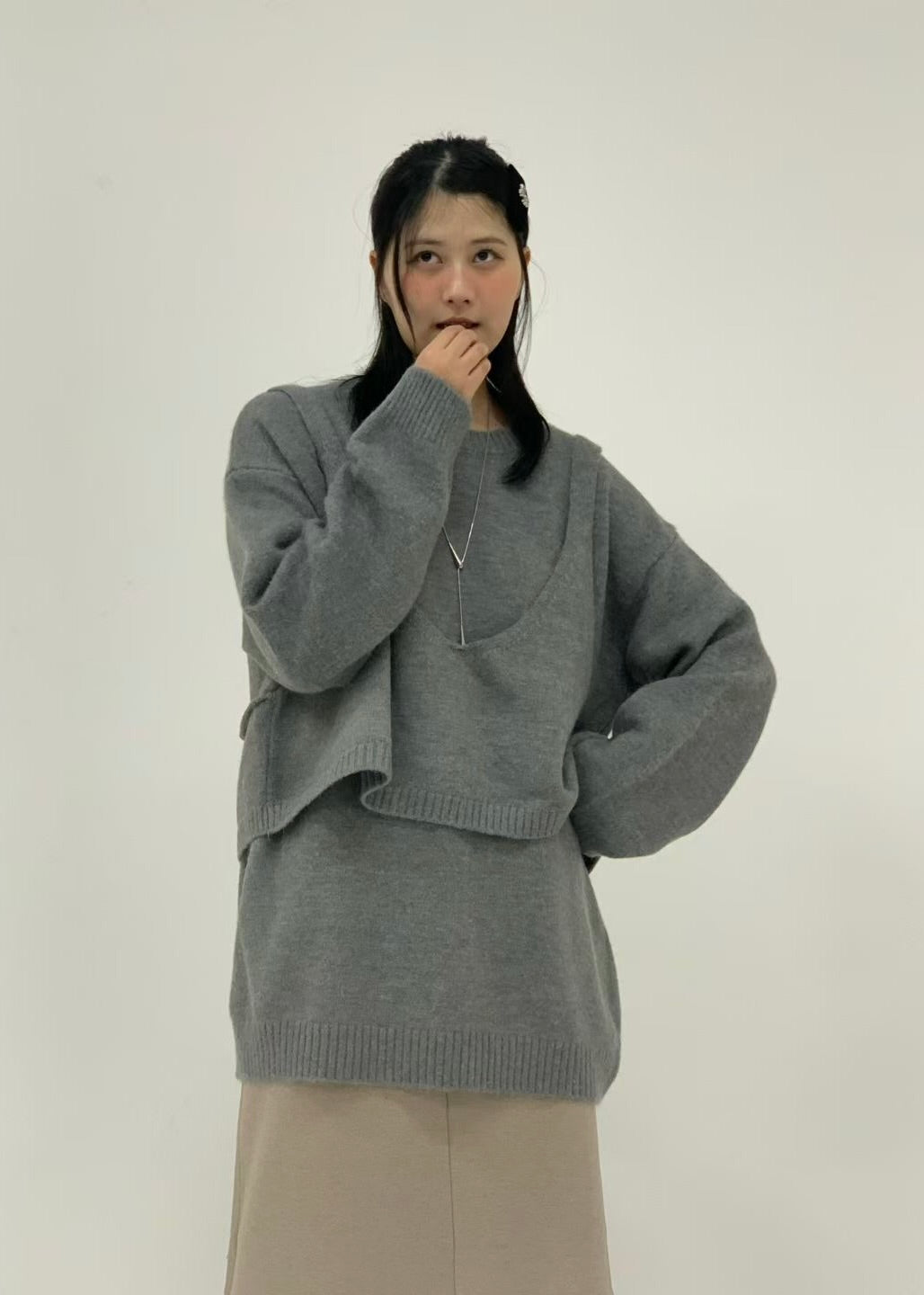 mazi set (vest+sweater)