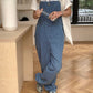 indigo overalls