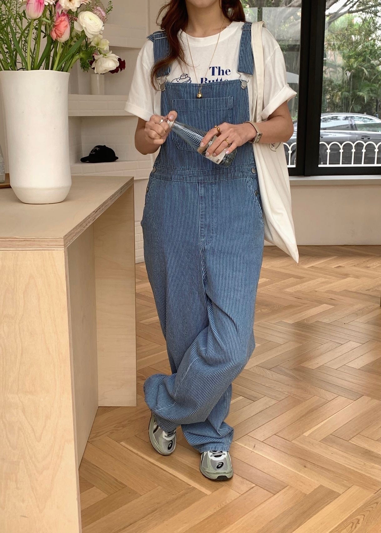 indigo overalls