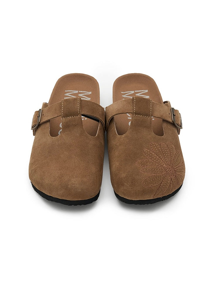 Mardi Mercredi 代購🕊️ CLASSIQUE T-STRAP SUEDE MULE (BROWN)