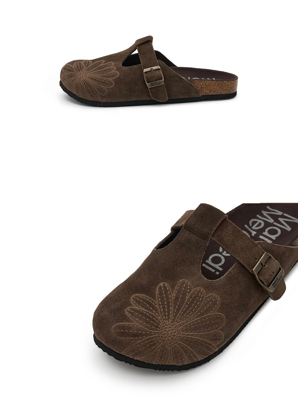 Mardi Mercredi 代購🕊️ CLASSIQUE T-STRAP SUEDE MULE (DARK BROWN)