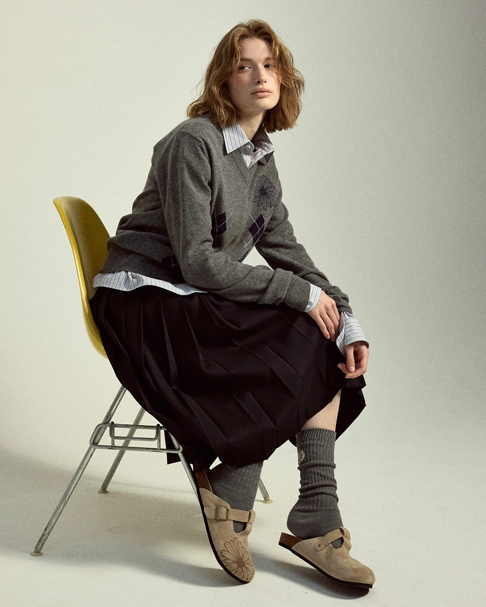 Mardi Mercredi 代購🕊️ CLASSIQUE T-STRAP SUEDE MULE (TAUPE)