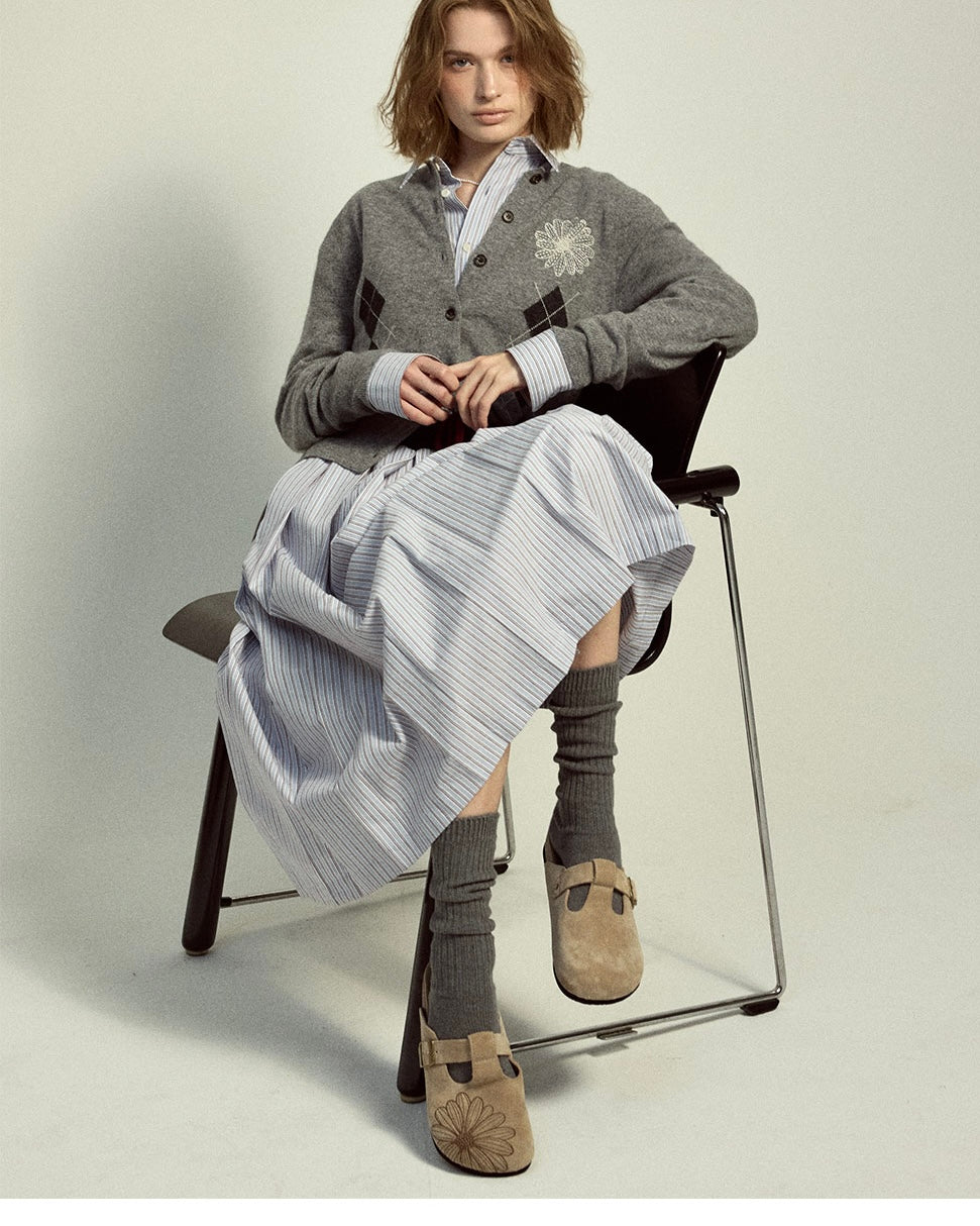 Mardi Mercredi 代購🕊️ CLASSIQUE T-STRAP SUEDE MULE (TAUPE)