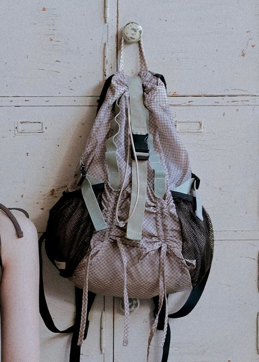 Rockfish 代購 🥣 LIGHT WEIGHT BACKPACK - PINK CHECK 🏄🏻‍♀️自留推薦!