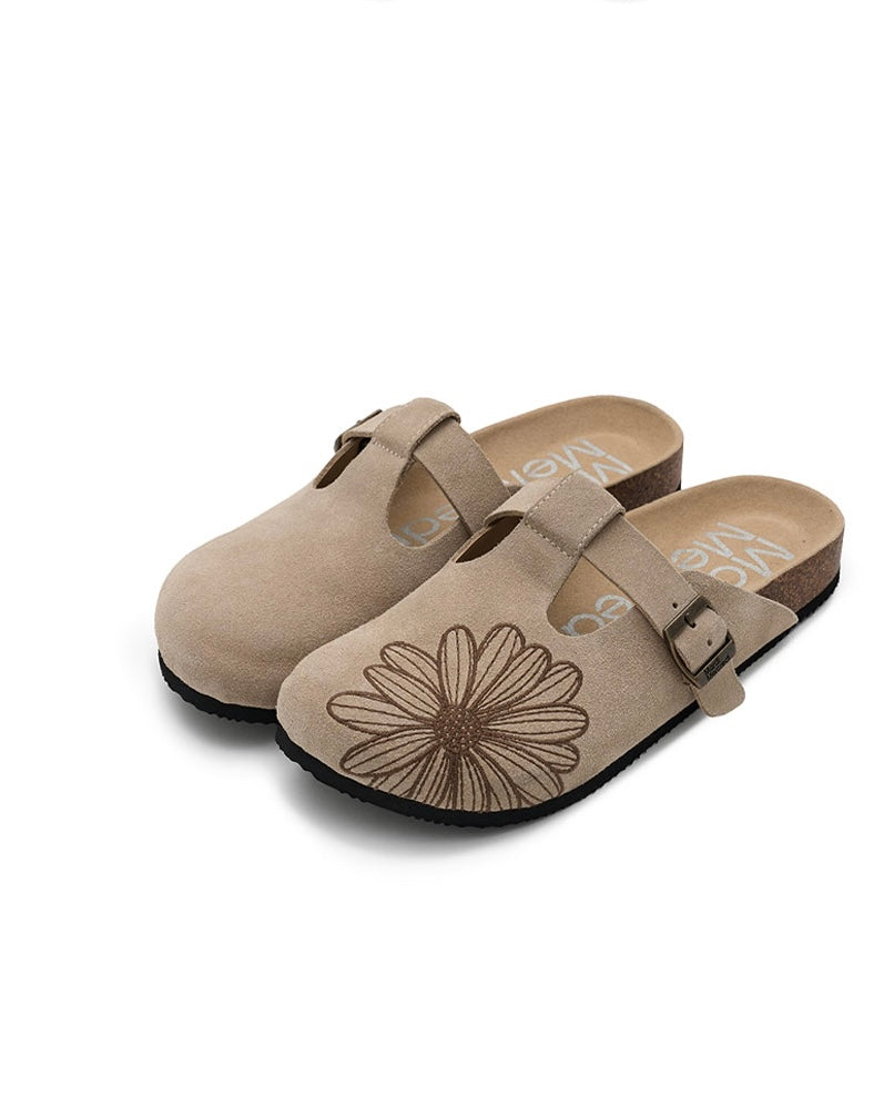 Mardi Mercredi 代購🕊️ CLASSIQUE T-STRAP SUEDE MULE (TAUPE)