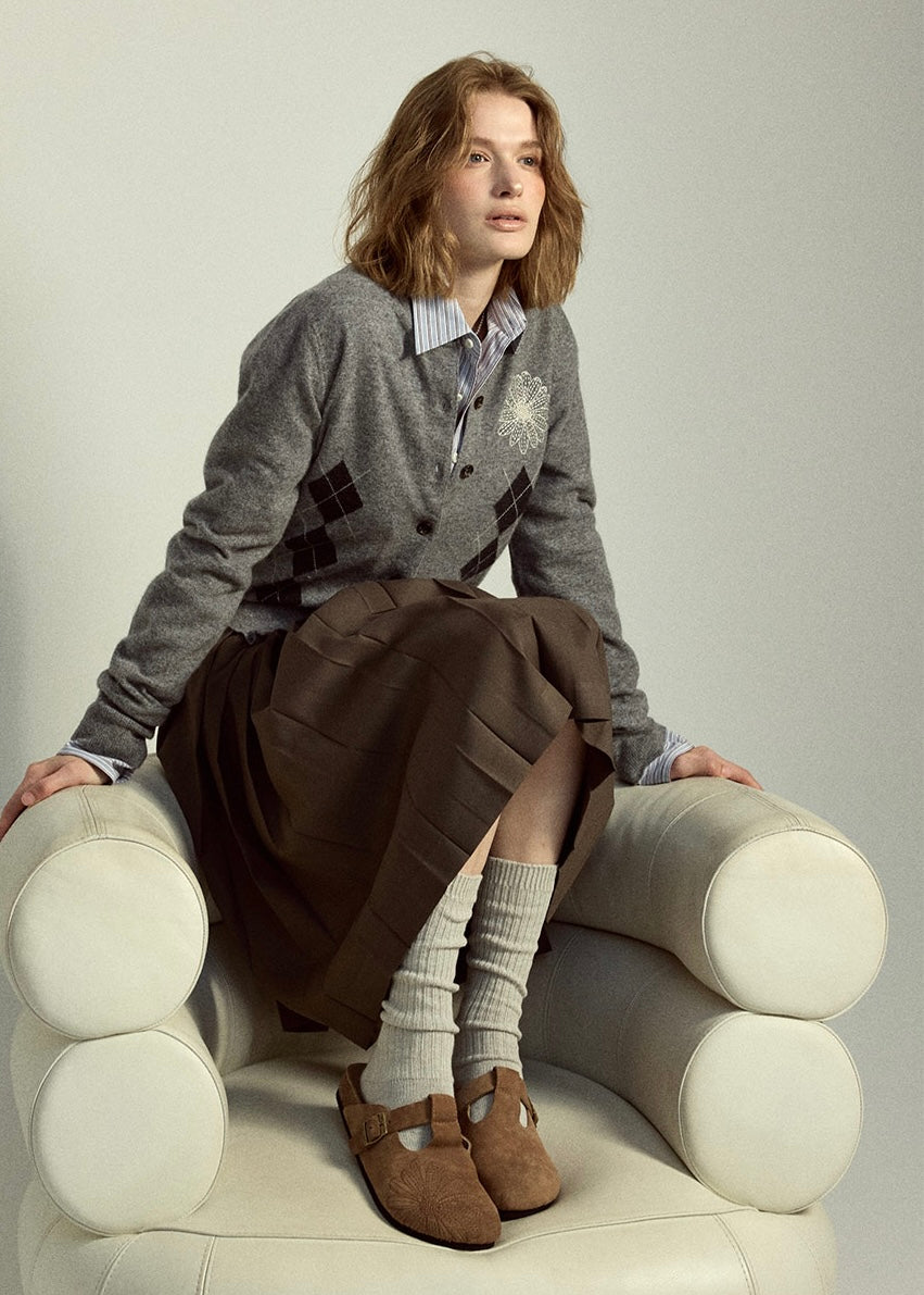 Mardi Mercredi 代購🕊️ CLASSIQUE T-STRAP SUEDE MULE (BROWN)
