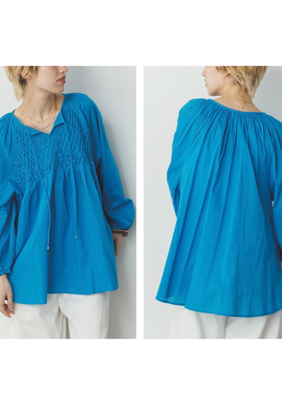 aqua blouse