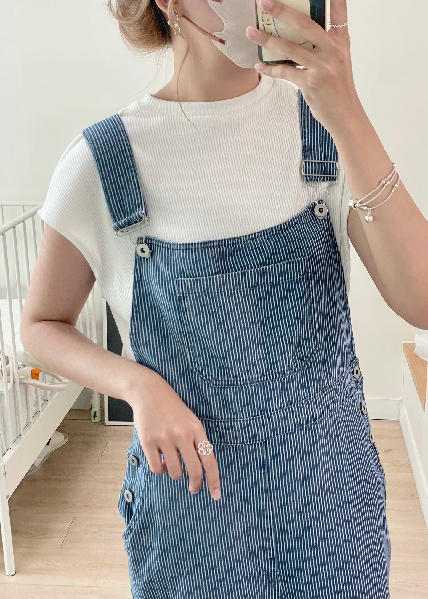 indigo overalls