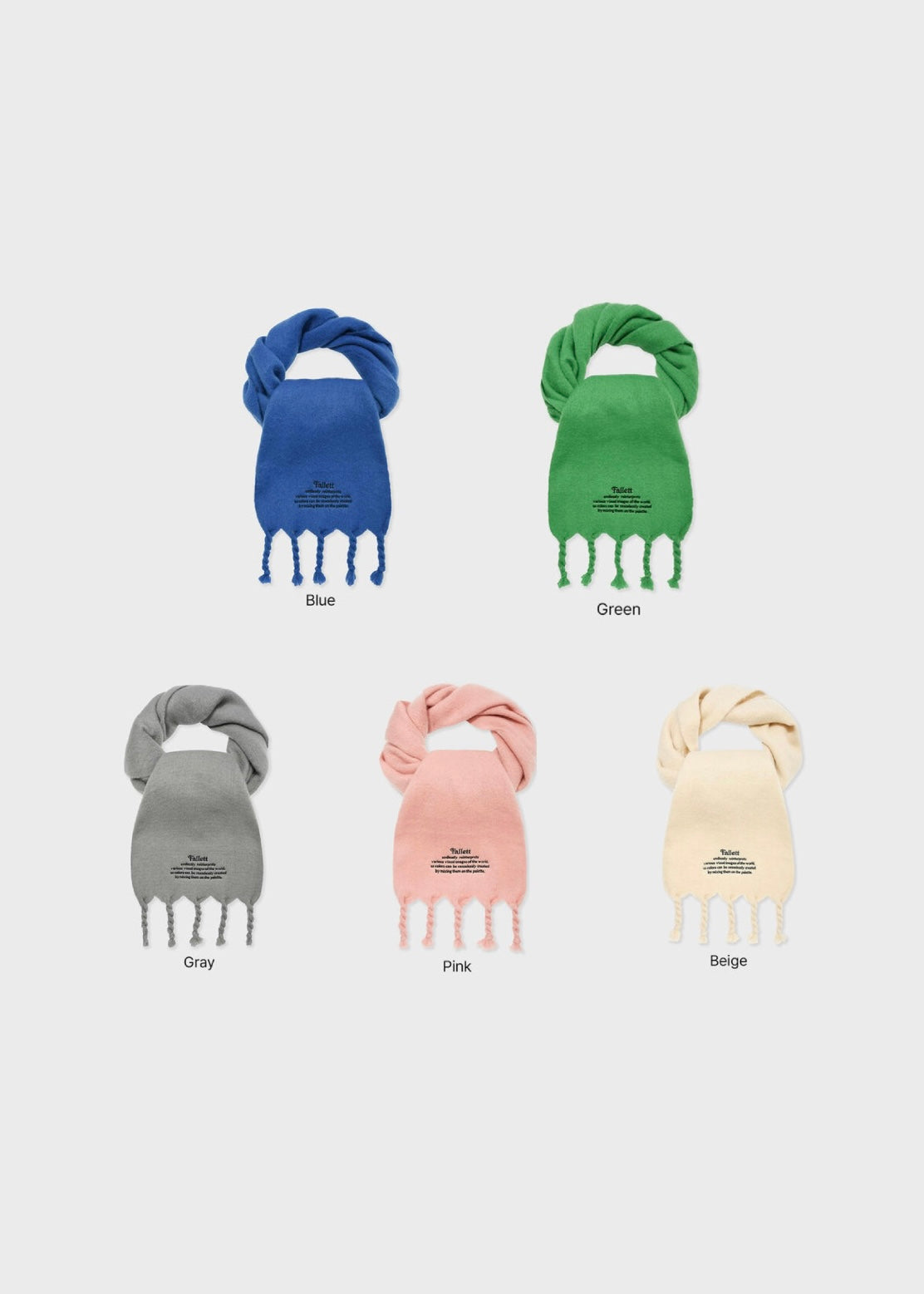 Fallett 代購🧣5COLOR SCARF