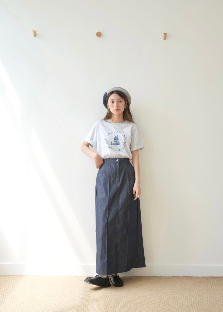 denim line skirt