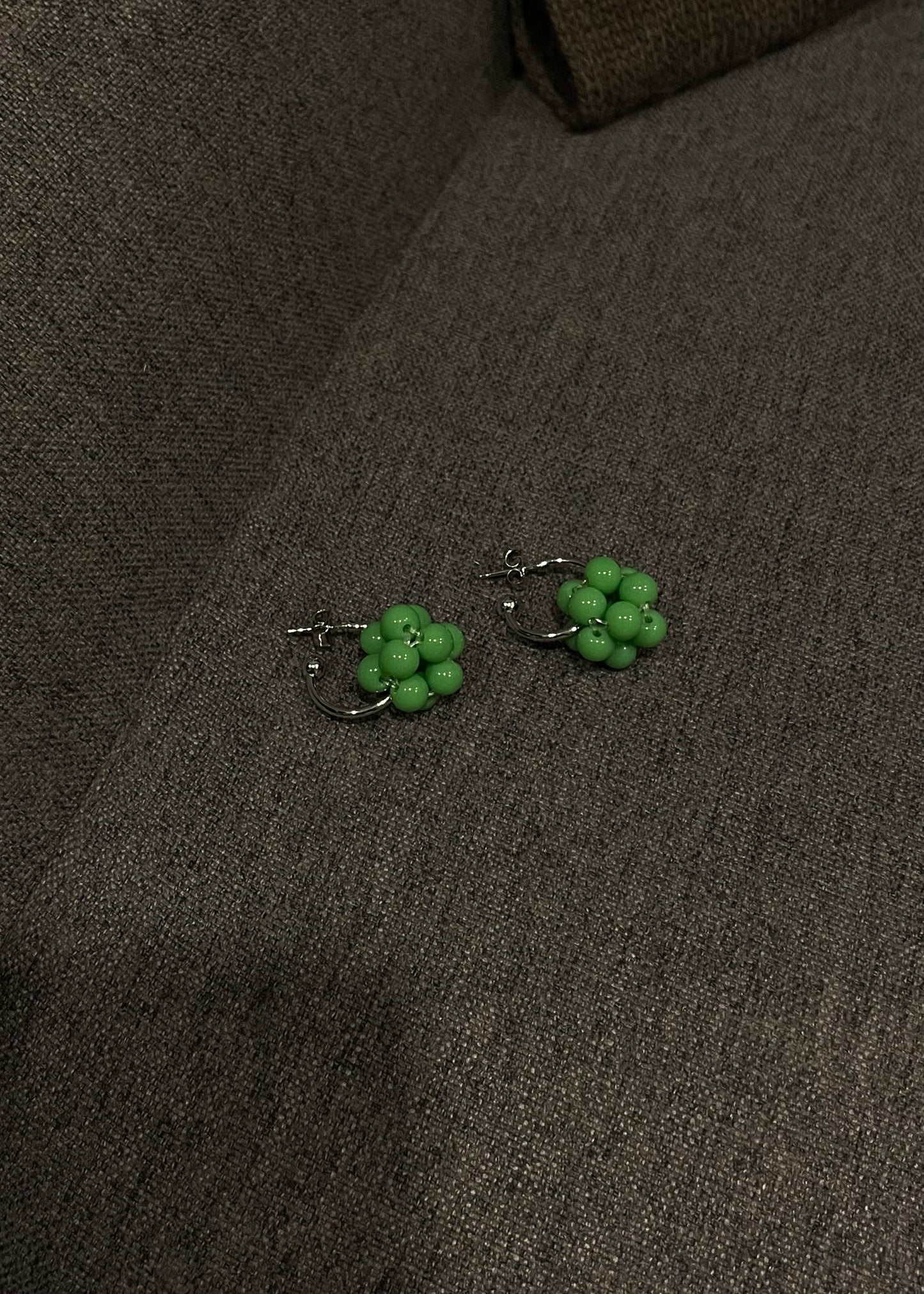 beading flower earring