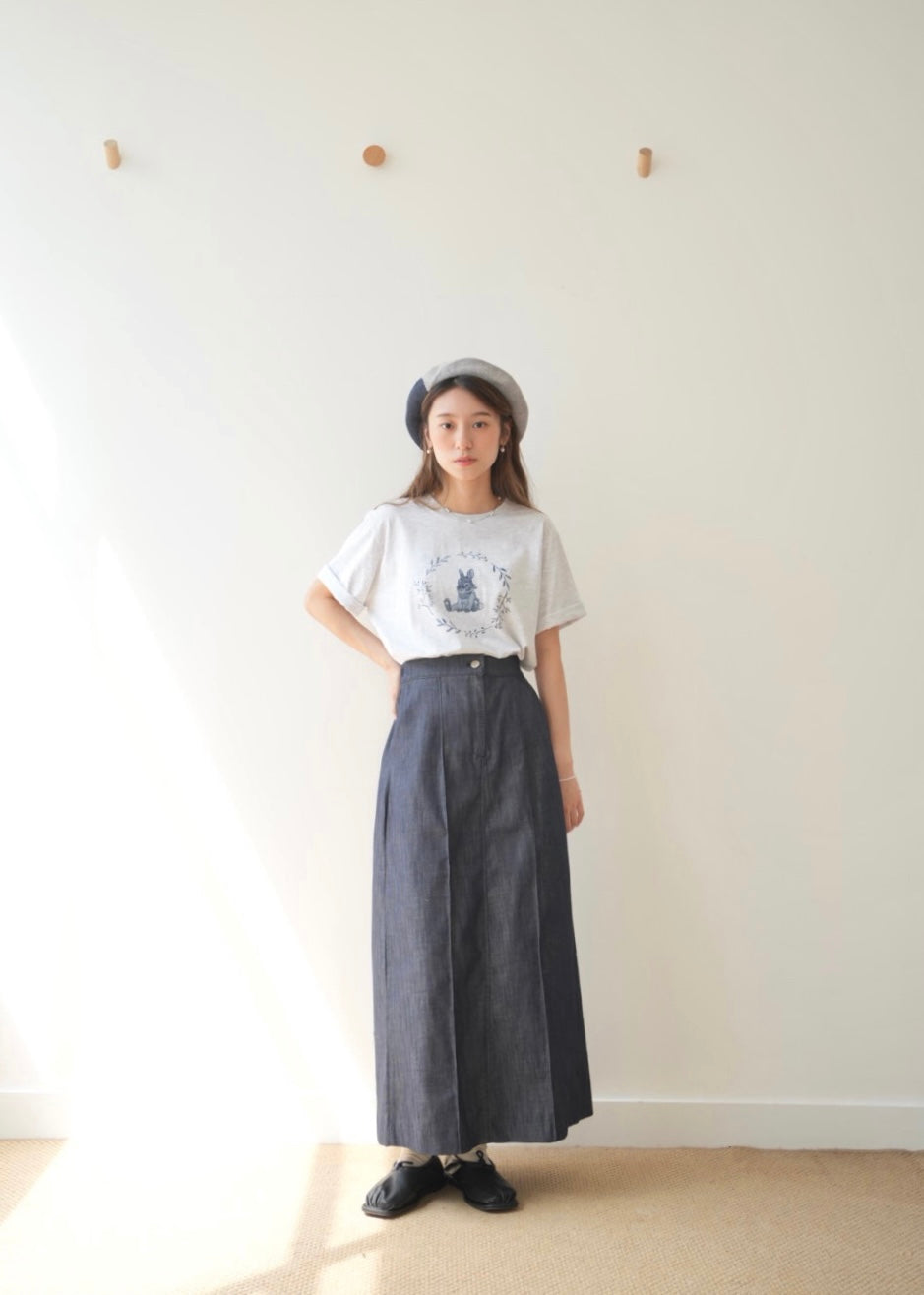 denim line skirt