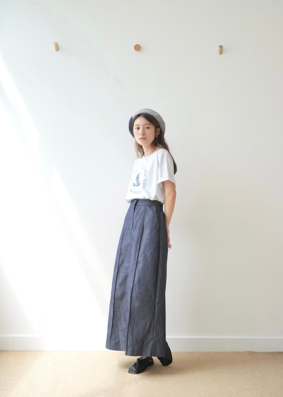 denim line skirt