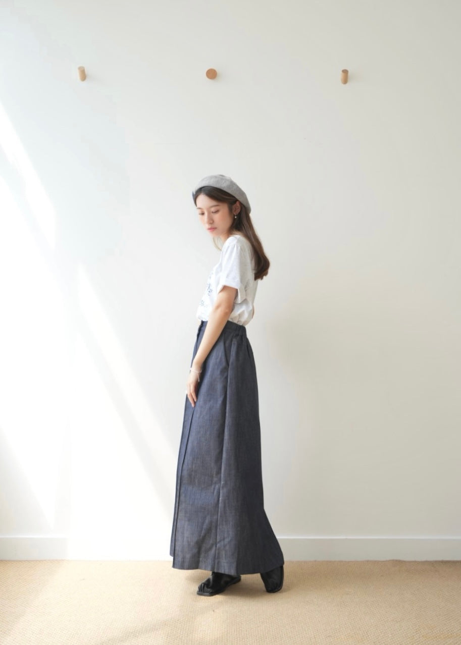 denim line skirt